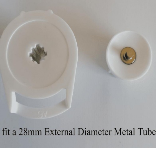 28mm Roller Kit for Slotted Tube (Metal Brackets)